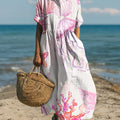Women's Coral Shells Art Print Dress