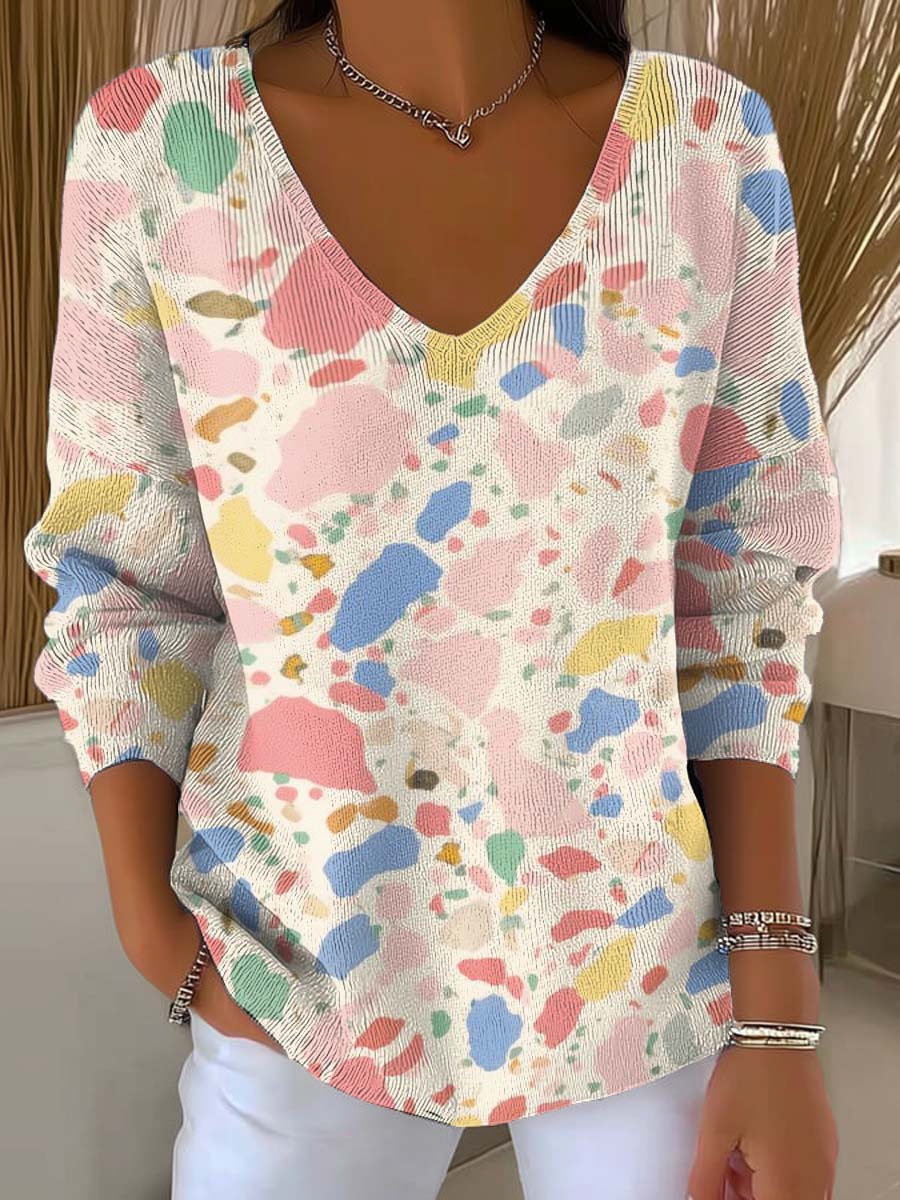 womens-color-blocks-of-different-sizes-print-casual-pullover-sweater