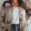 womens-vintage-floral-art-print-buttoned-cardigan-sweater-m10s