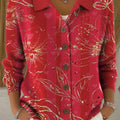 Women's Floral Art Print Casual Sweater