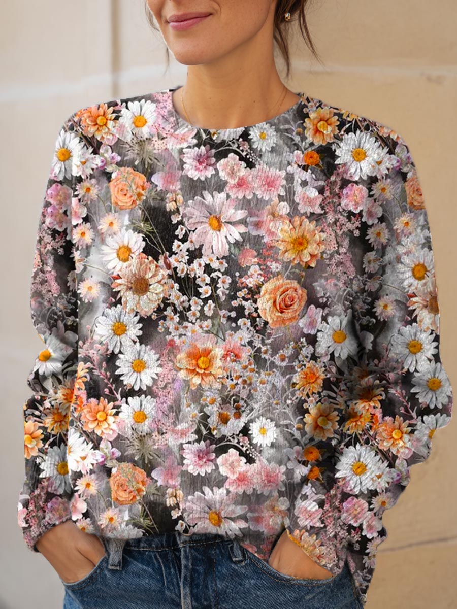 womens-floral-pattern-art-print-knit-pullover-sweater-x7hd