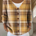 retro-plaid-pattern-print-buttoned-v-neck-cardigan-sweater-ihzk