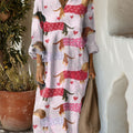 Women's Funny Dachshund Art Print Dress