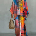 Women's Vintage Art Comfortable Loose Cotton Linen Wide-leg Pants Two-piece Set