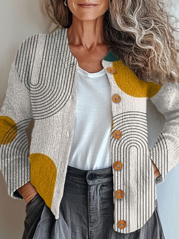 vintage-abstract-geometric-art-print-buttoned-cardigan-sweater