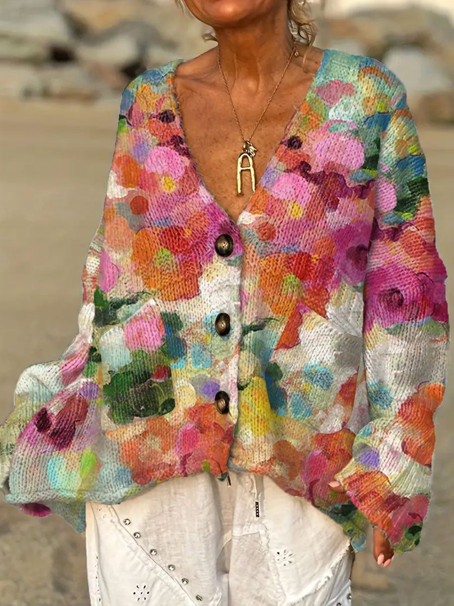 womens-vintage-flower-art-print-casual-pullover-sweater-sp1k