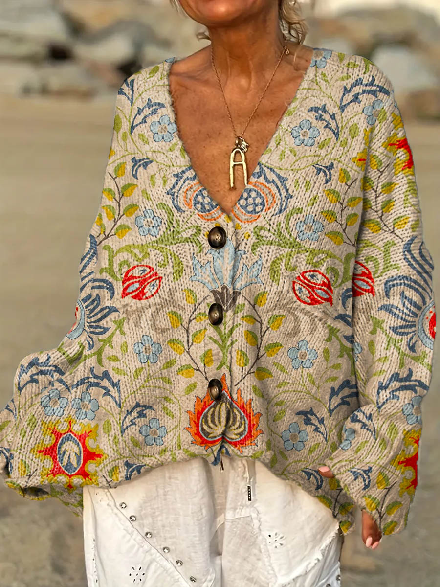 womens-vintage-floral-pattern-art-print-casual-pullover-sweater-xpzk