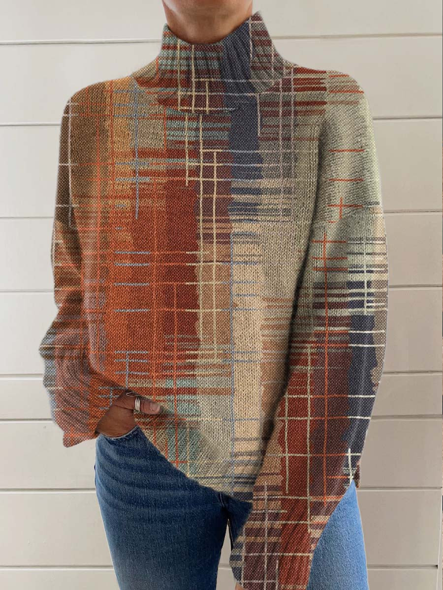 womens-art-gradient-abstract-lines-print-knit-turtleneck-pullover-sweater