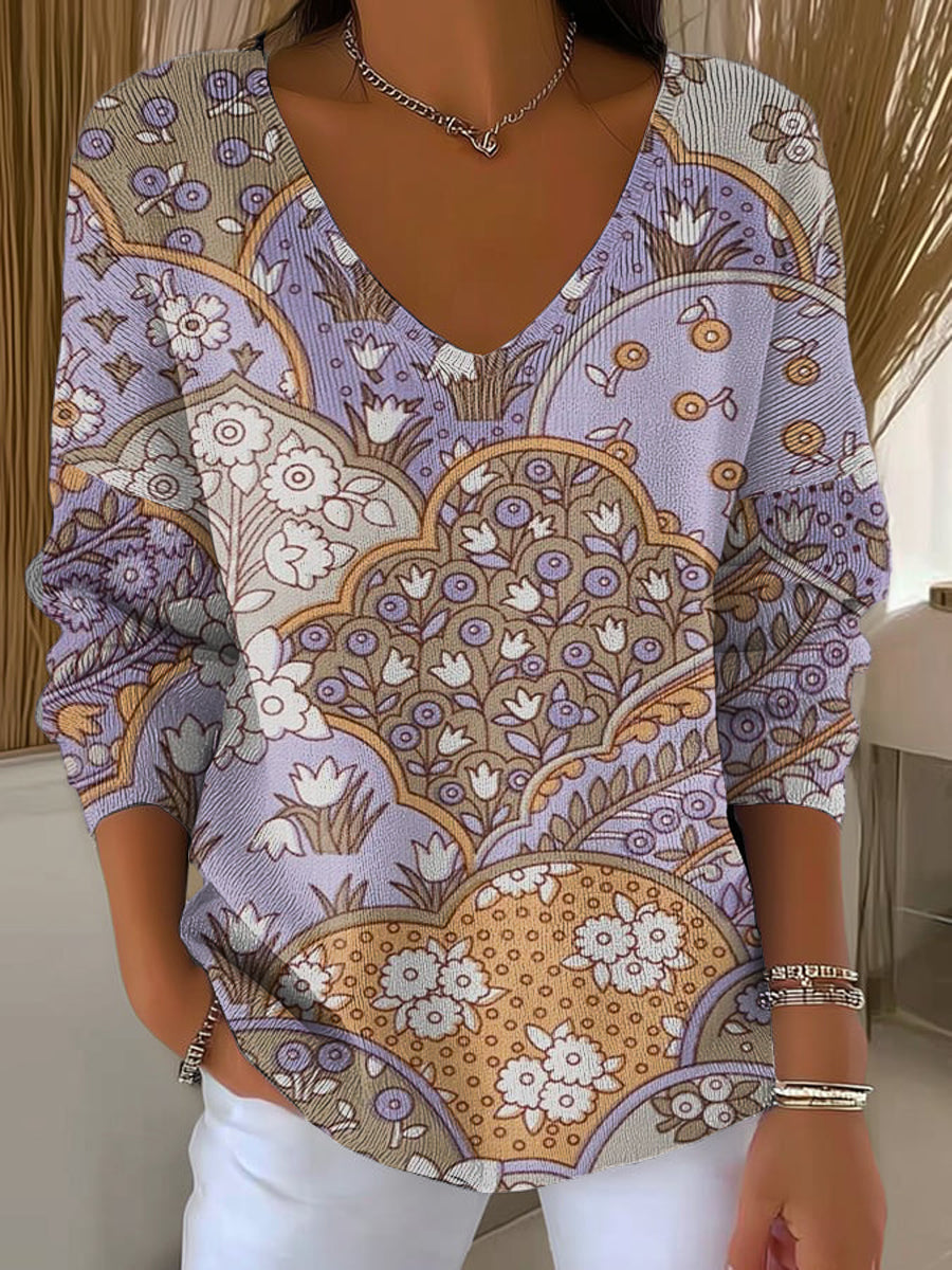 womens-clouds-pattern-pullover-sweater