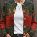 vintage-art-print-buttoned-cardigan-sweater