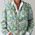 diamond-totem-print-buttoned-cardigan-sweater