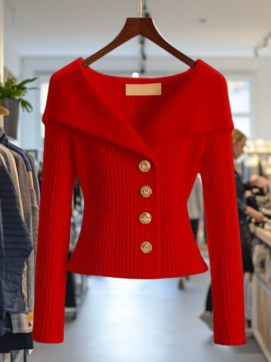 womens-solid-color-v-neck-long-sleeve-casual-lazy-style-sweater