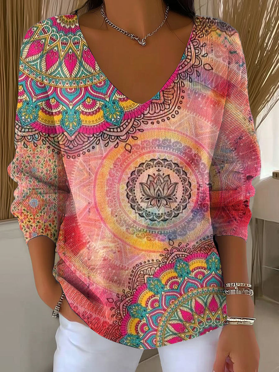 womens-vintage-floral-art-print-casual-pullover-sweater-6mmw