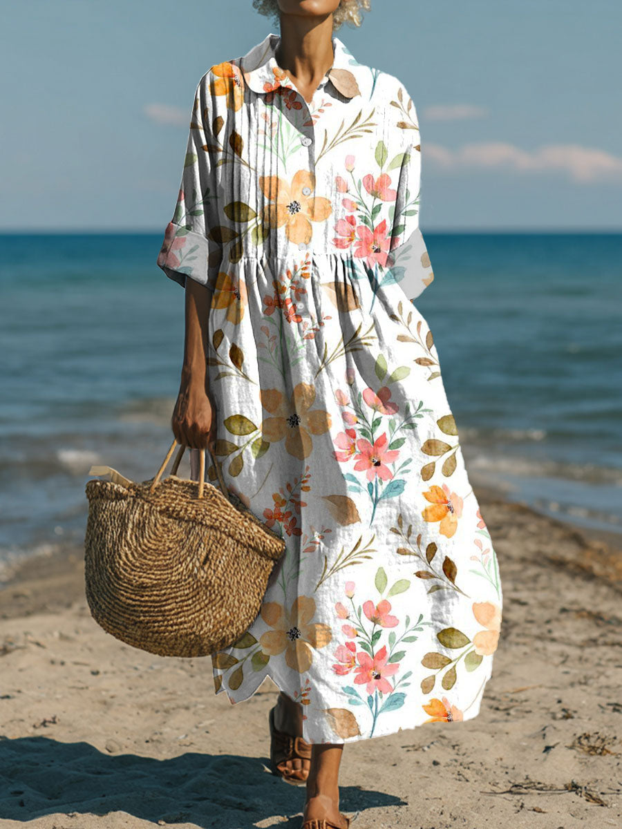 Women's Flowers Art Casual Print Dress