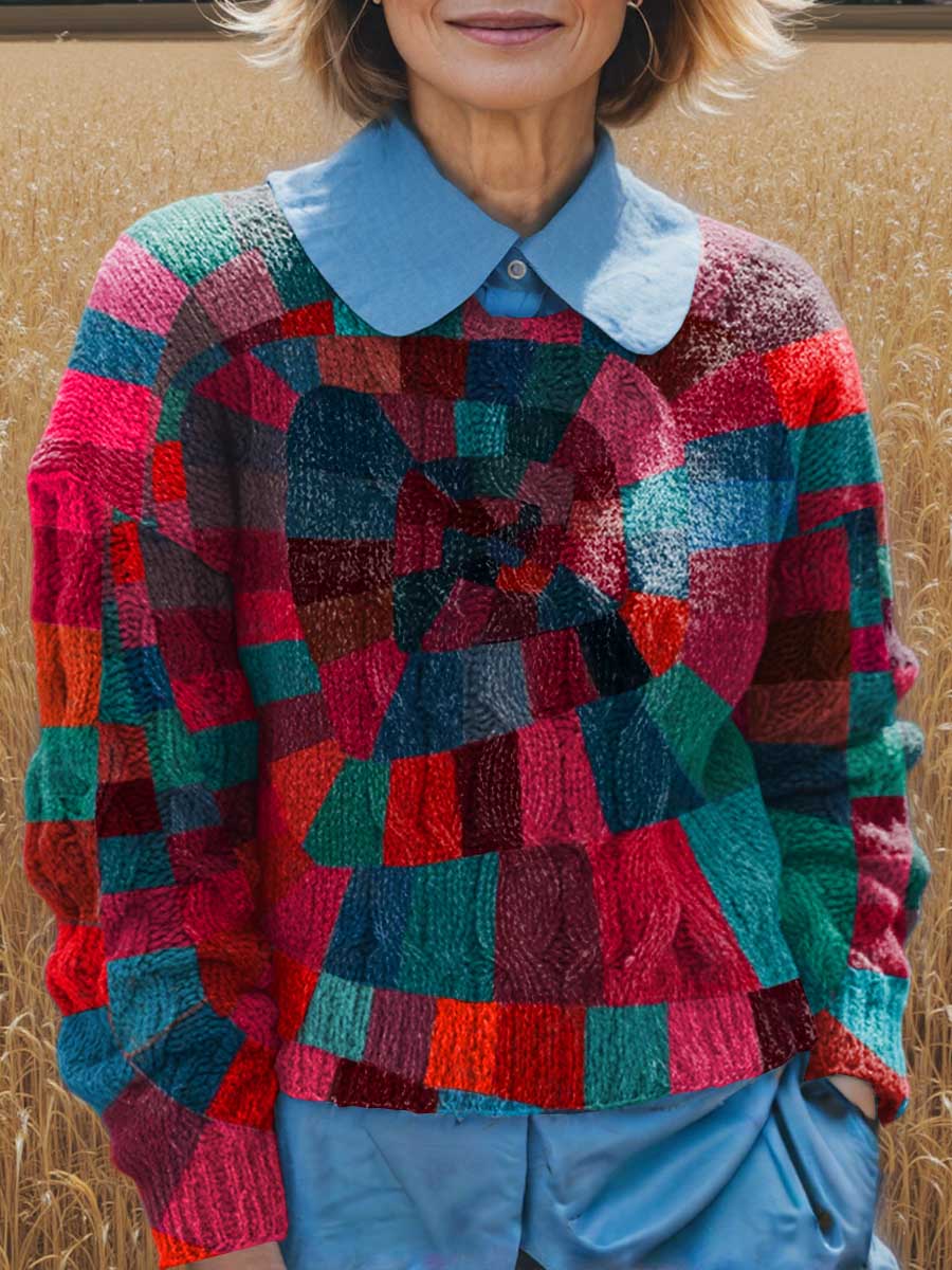 womens-crew-neck-long-sleeve-abstract-print-sweater