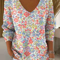 womens-simple-floral-multicolor-abstract-casual-print-pullover-sweater