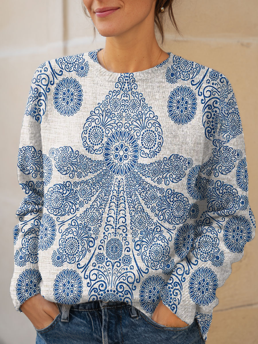 vintage-flower-art-print-knit-pullover-sweater-s3q6