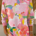 womens-vintage-flower-art-print-casual-pullover-sweater-l2xs