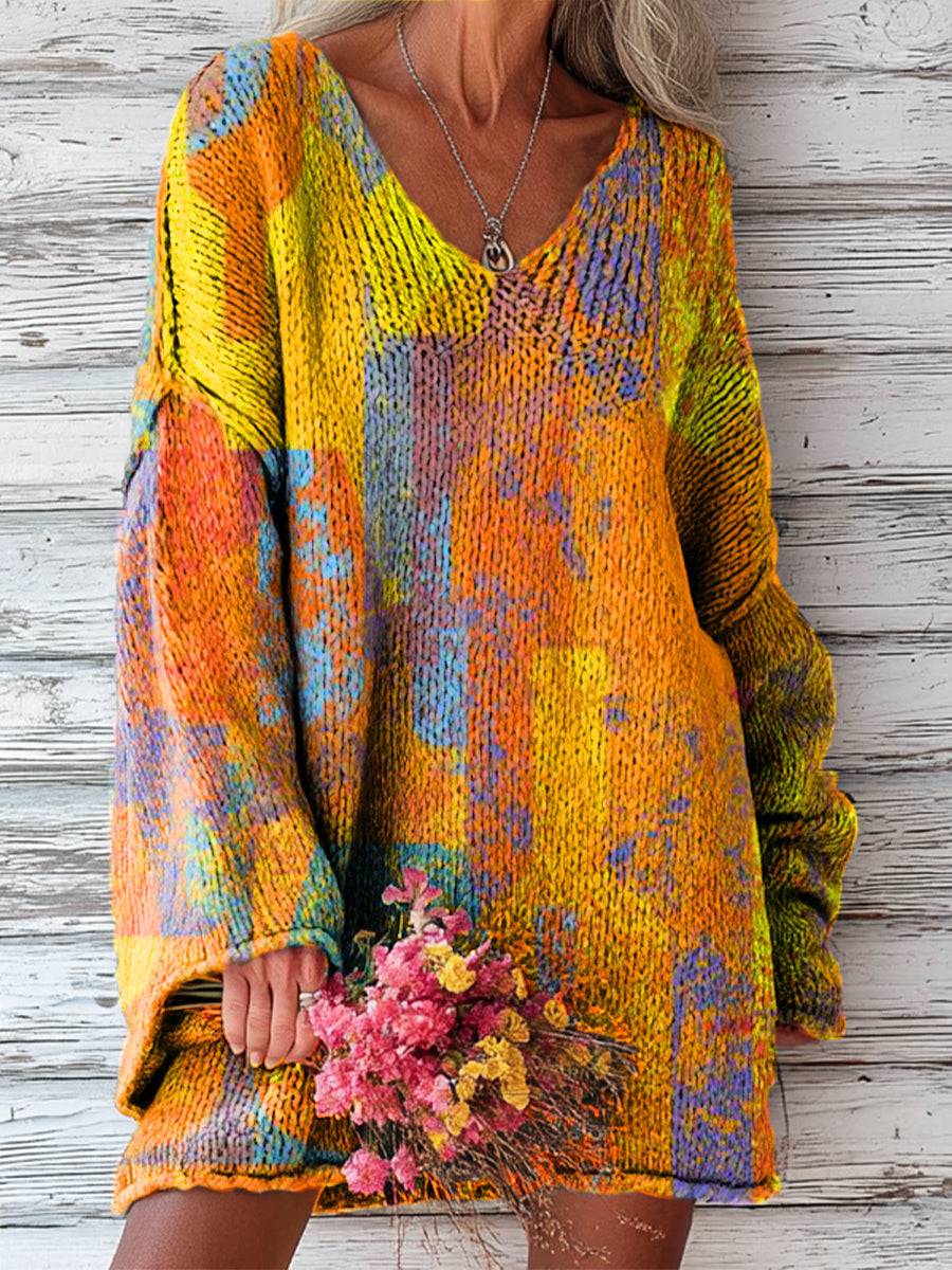 womens-vintage-abstract-color-block-graffiti-art-print-casual-pullover-sweater-4oes