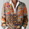 womens-vintage-floral-art-print-buttoned-cardigan-sweater-3qen