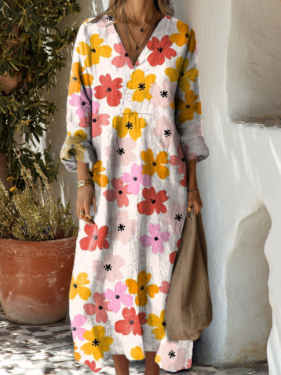 Women's Flowers Floral Art Casual Print Dress