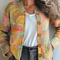 womens-retro-artistic-abstract-pattern-print-buttoned-cardigan-sweater