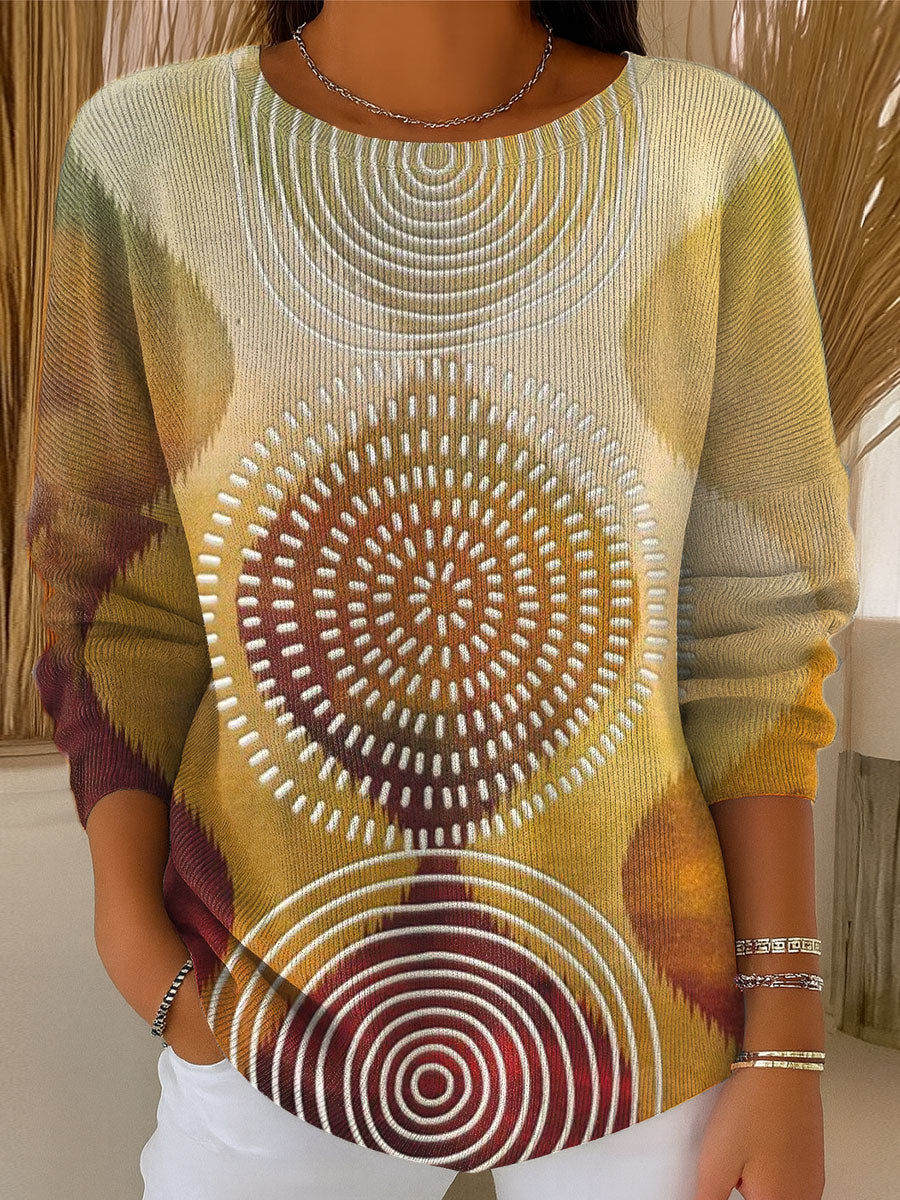 womens-vintage-abstract-geometry-art-print-casual-pullover-sweater-fdtz