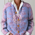 womens-vintage-floral-pattern-art-print-buttoned-cardigan-sweater-lrwk