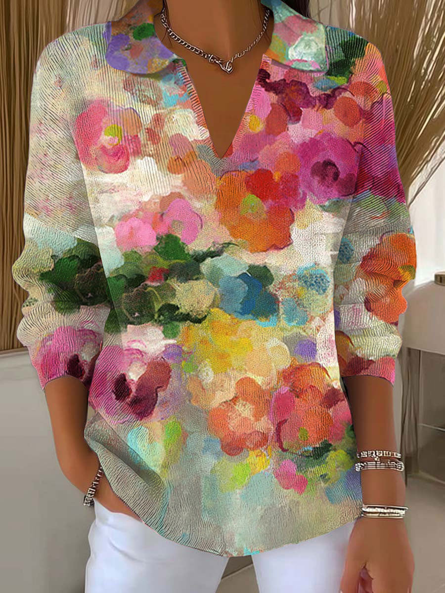 womens-vintage-flower-art-printed-casual-hooded-button-sweater-342a