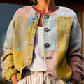 colorful-geometric-color-block-painting-art-print-buttoned-cardigan-sweater