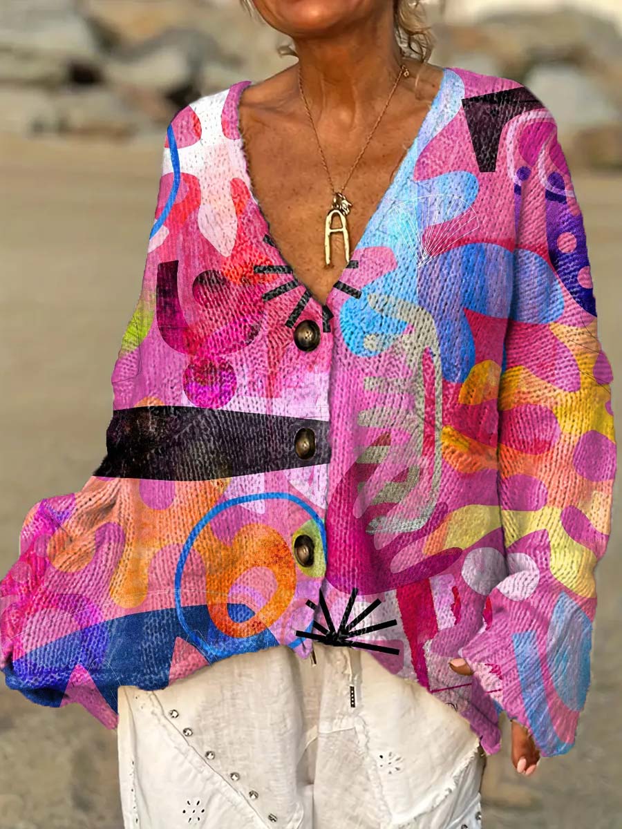 womens-colourful-artistic-abstract-geometry-casual-pullover-sweater