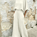 Women's Minimalist-style Casual Cotton-linen Two-piece Set