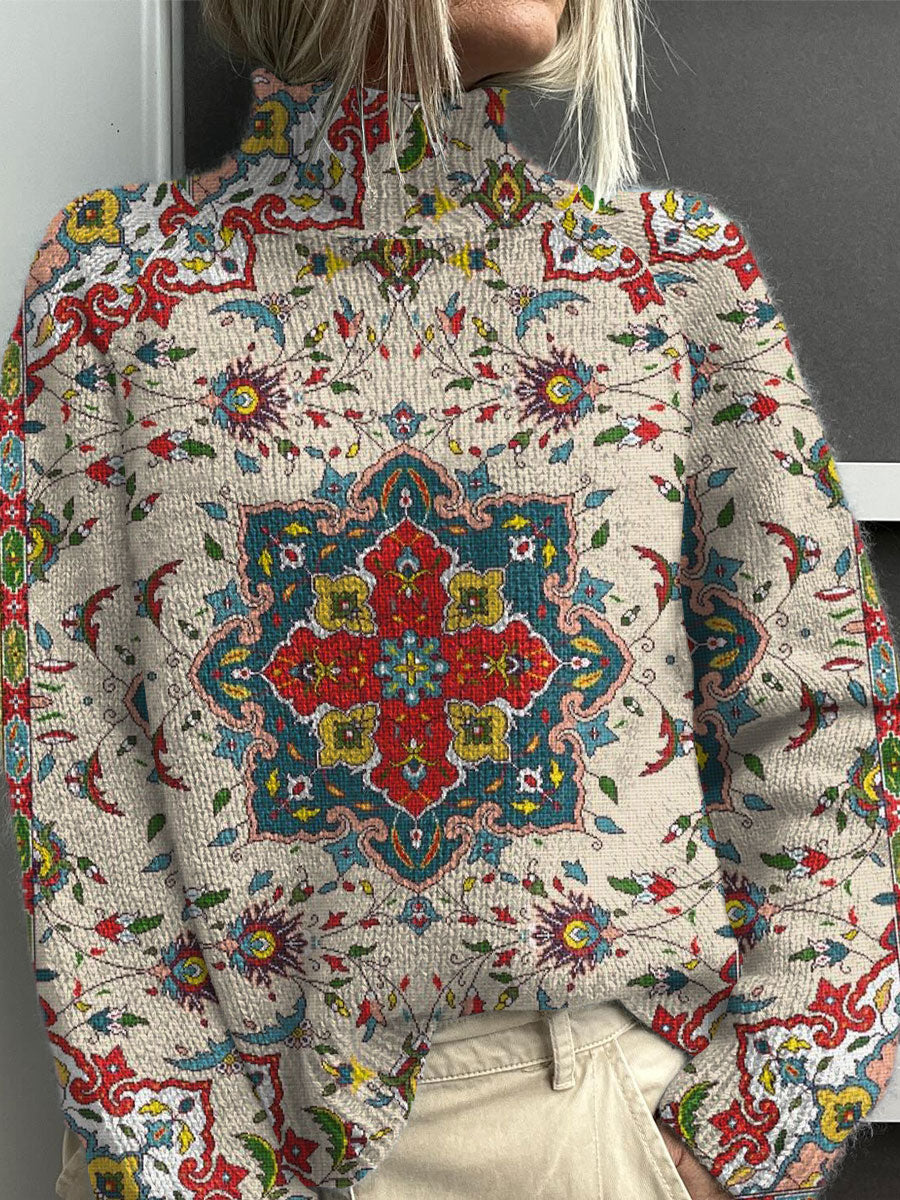 vintage-floral-symmetry-art-print-knit-turtleneck-pullover-sweater-l0r8