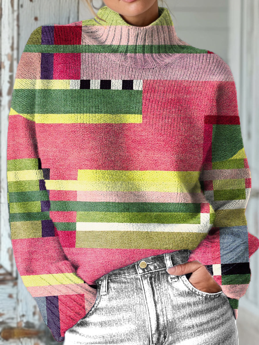 beautiful-colorful-abstract-geometric-art-print-knit-turtleneck-pullover-sweater