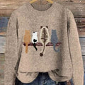 lovely-cats-art-print-knit-pullover-sweater