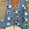 womens-cute-sheep-art-print-casual-pullover-sweater