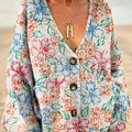 pull-over-décontracté à imprimé floral vintage pour femme - dhud