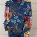 vintage-vintage-art-flower-print-knit-turtleneck-pullover-sweater