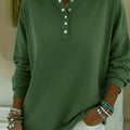 Classic Cozy Stand-collar Cotton Sweatshirt