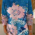 womens-irregular-floral-lines-print-casual-pullover-sweater