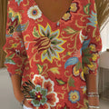 womens-vintage-flower-art-print-casual-pullover-sweater-oabz