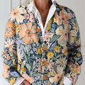 womens-vintage-floral-art-print-buttoned-cardigan-sweater-458m