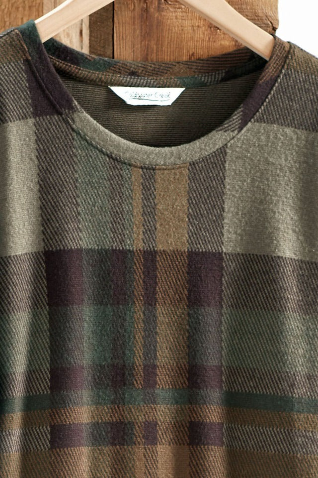 Soft Plaid Pocket Dress