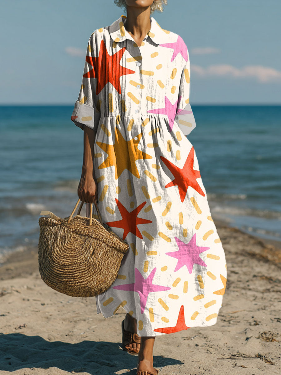 Women's Flowers Art Casual Print Dress