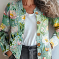 womens-retro-floral-art-print-buttoned-cardigan-sweater