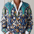 womens-vintage-floral-art-print-buttoned-cardigan-sweater-bvxd