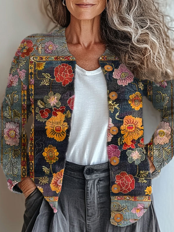 vintage-flower-art-print-buttoned-cardigan-sweater-iqyr