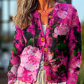 bright-large-flower-painting-art-print-buttoned-cardigan-sweater