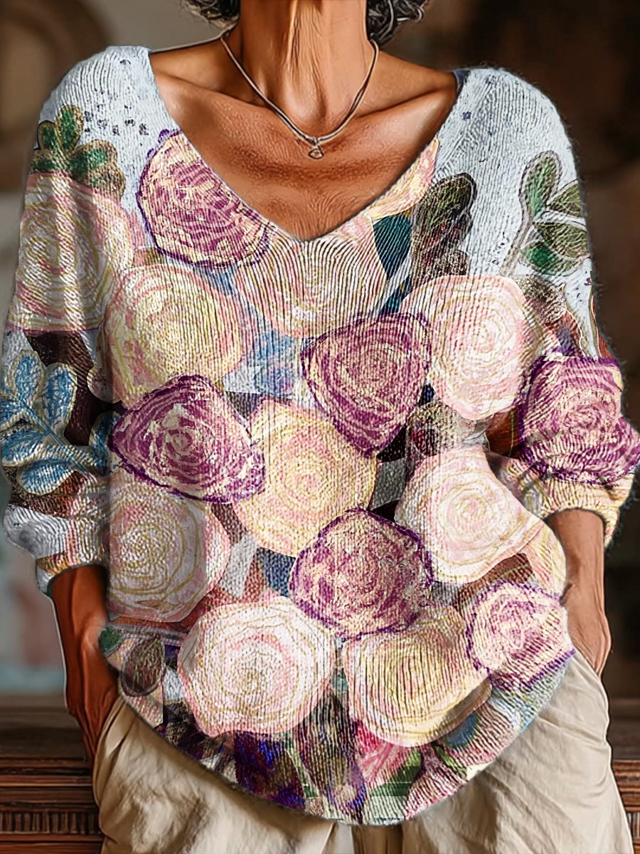 womens-beautiful-large-oil-painting-flower-painting-art-print-casual-pullover-sweater