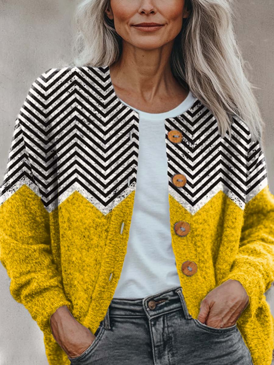 womens-abstract-pattern-art-print-buttoned-cardigan-sweater-f9oj
